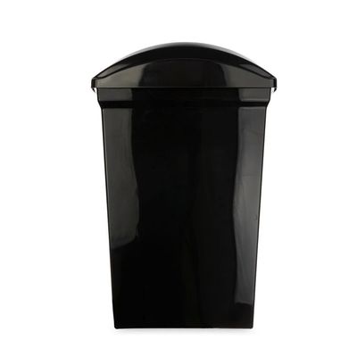 Lixeira Plástica Com Tampa Basculante Preta 15l Sanremo