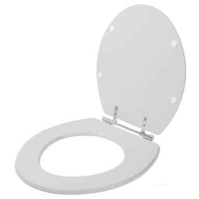 Tampa De Vaso Acrílico Flamingo Cinza Claro Para Bacia Incepa 6lpf