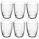 Conjunto 6 Copos Transparente 300ml Plástico Trama Crippa Água Suco Refrigerante