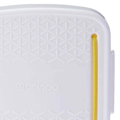 Kit 2 Porta Cotonetes Portátil Branco para Viagem Acessórios com Elástico Interno Crippa