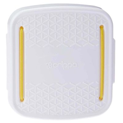 Kit 2 Porta Cotonetes Portátil Branco para Viagem Acessórios com Elástico Interno Crippa
