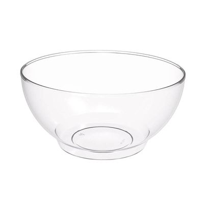 Conjunto 5 Tigelas Plásticas Redondas 3,1L para Salada Sobremesa Restaurante Buffet