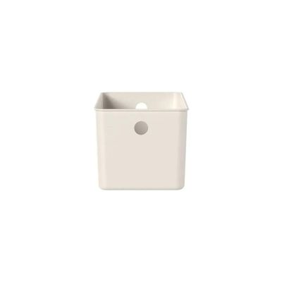 Kit 8 Caixas Organizadoras Multiuso 6,6L Cestos Retangulares com Alças Bege Flow Ou