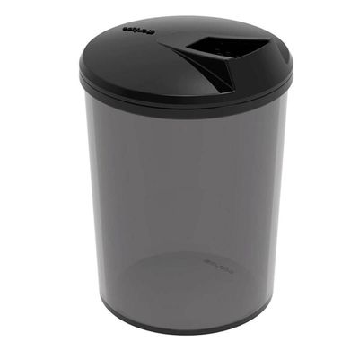 Conjunto 10 Farinheiras Plásticas 400ml Fumê com Tampa Crippa Porta Temperos Condimentos