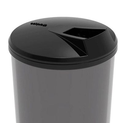 Conjunto 10 Farinheiras Plásticas 400ml Fumê com Tampa Crippa Porta Temperos Condimentos
