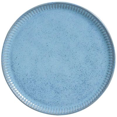 Prato Raso 27,5cm Cerâmica Azul Linhas Breeze Avulso Porto Brasil Jantar Mesa Posta