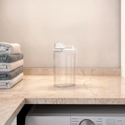 Dispenser com Medidor New Retrô Coza 1,5l Pote Amaciante Lavanderia com Tampa