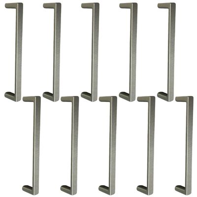 Kit 10 Puxadores para Móveis Alça Reta Oeiras 128mm Zamac Bronze Armários Gavetas Guarda-Roupas Torralba