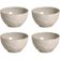4 Bowls Orgânico Latte 558ml Cumbuca Servir Porto Brasil 13x7cm Off White