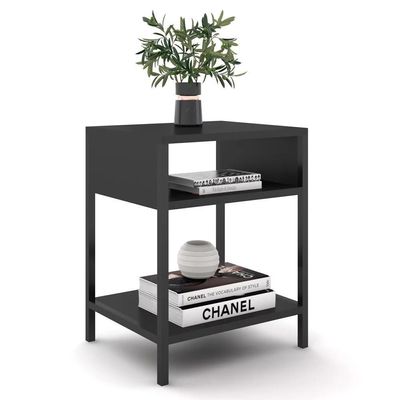 Cabeceira Casal King 195cm Cristal Boucle Mostarda E 2 Mesas Laterais Plaza Lc1 Preto - Mpozenato