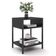 Cabeceira Casal King 195cm Cristal Boucle Mostarda E 2 Mesas Laterais Plaza Lc1 Preto - Mpozenato