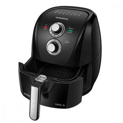 Fritadeira Sem óleo Air Fryer Mondial 4L 1500w Preto - 220V