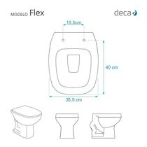 Tampa De Vaso Poliéster Decorada Golfinho E Conchas Flex Para Louça Deca