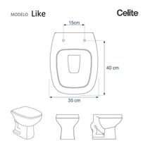 Assento Sanitário Poliester Like Decorado Golfinho E Conchas Para Vaso Celite