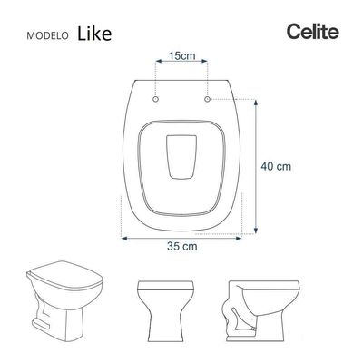 Assento Sanitário Poliester Like Decorado Golfinho E Conchas Para Vaso Celite
