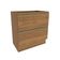 Balcão 2 Gavetas Kappesberg Celeste 100% Mdf Nogueira 80cm