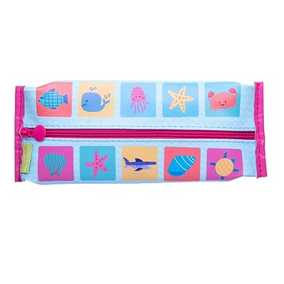 Estojo Infantil Leonora Basic Decorado Fundo do Mar