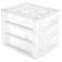 Gaveteiro Plástico 3 Gavetas Ordene 16,5x13x13,5cm Porta Objetos Acessórios Cristal Bel