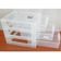Gaveteiro Plástico 3 Gavetas Ordene 16,5x13x13,5cm Porta Objetos Acessórios Cristal Bel