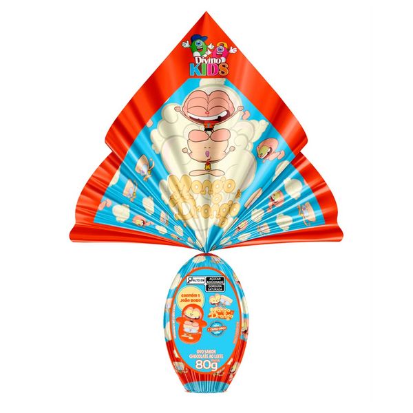 Ovo de Páscoa Divino Kids Lanca Disco Mongo e Drongo 80g