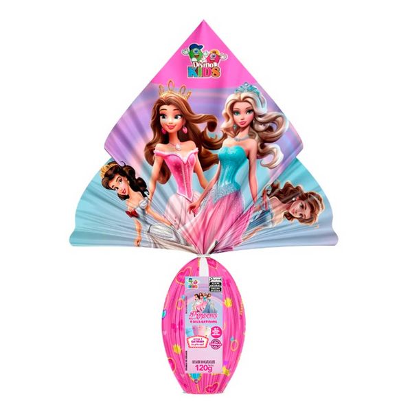 Ovo de Pascoa Divino Kids Princesas 120g