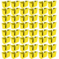 Kit 48 Suportes Porta Guardanapos de Mesa Trio Crippa Amarelo Lanchonete Restaurante