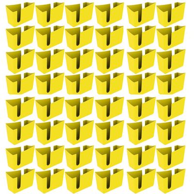 Kit 48 Suportes Porta Guardanapos de Mesa Trio Crippa Amarelo Lanchonete Restaurante