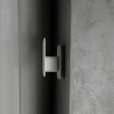 Gancho de Parede 8,5cm Porta Toalha Cabideiro Eleve Bege Adesivo Parede Ou