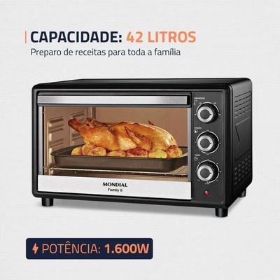 Forno Eletrico Mondial 42L Fr-42 Preto - 110V
