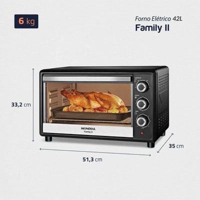 Forno Eletrico Mondial 42L Fr-42 Preto - 110V