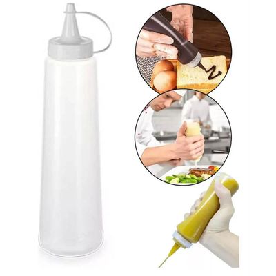 Kit 16 Bisnagas Plásticas Grandes 400ml Molhos Maionese Ketchup Mostarda Plasvale