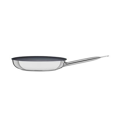 Frigideira Rasa Tramontina Professional Em Aço Inox Com Fundo Triplo E Revestimento Interno Cerâmico Grafite 30 Cm 2,9 L
