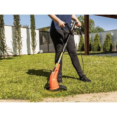 Aparador De Grama Elétrico Bipartido Tramontina Apb1500t Com Diâmetro De Corte De 280 Mm 1500 W 127 V