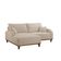 Sofá Albano Linho 185cm Chaise Lado Esquerdo Meu Sofá Online A294 Linho Creme