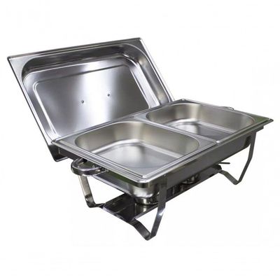 Rechaud Banho Maria Aço Inox 9 L Com Fogareiro Brasinox