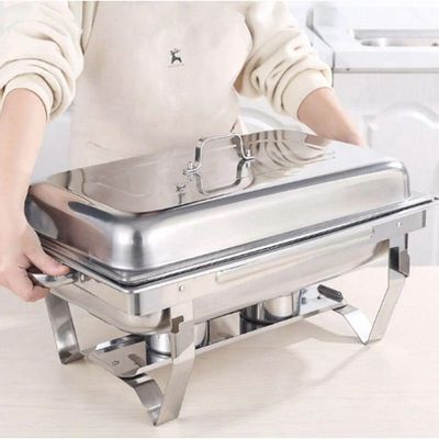 Rechaud Banho Maria Aço Inox 9 L Com Fogareiro Brasinox
