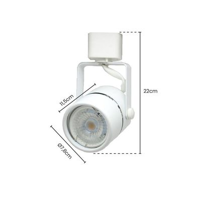 Spot Usual Para Trilho Dicroica Branco