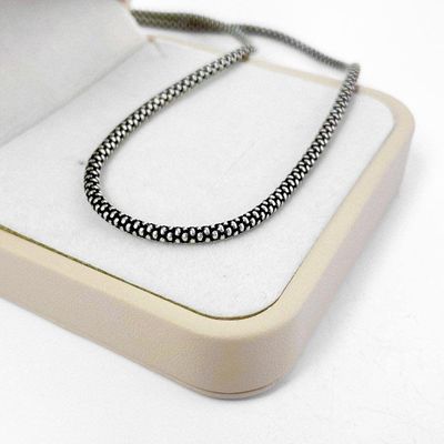 Corrente Pipoca 2,8mm Prata De Bali 925