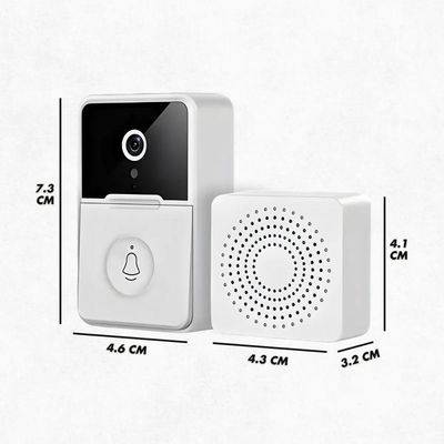 Campainha Interfone Wifi Com Câmera Sem Fio