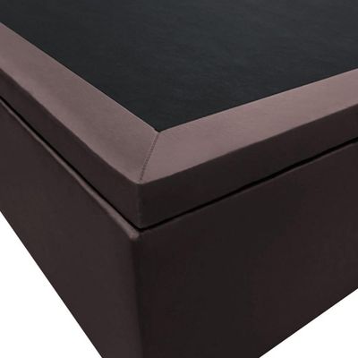 Base Box Baú Para Cama Viúva 128x188cm Liz S05 Sintético Marrom - Mpozenato