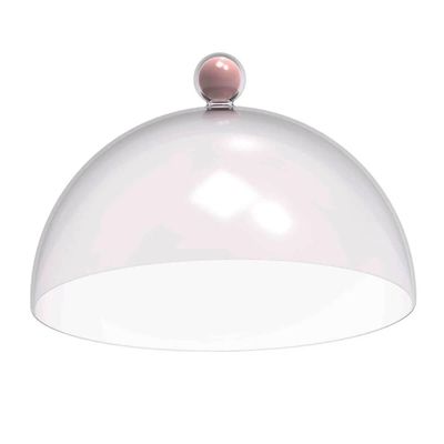 Kit 8 Cúpulas Plásticas 30cm Rosa para Bolo Torta Doces Hotel Confeitaria Bubble Crippa
