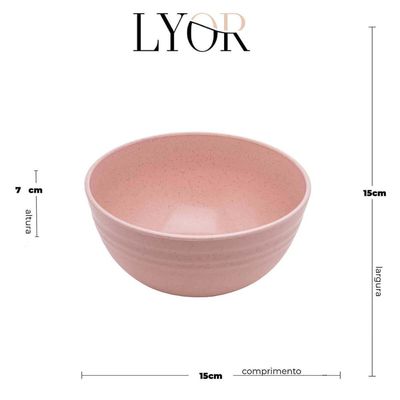 Kit 50 Bowls Bambu Cumbucas 15x7cm Sortidos Lyor Sobremesas Frutas Petiscos