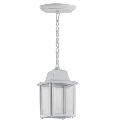 Luminária Pendente 37cm Vintage Lâmpada E27 Branco Casa Jard