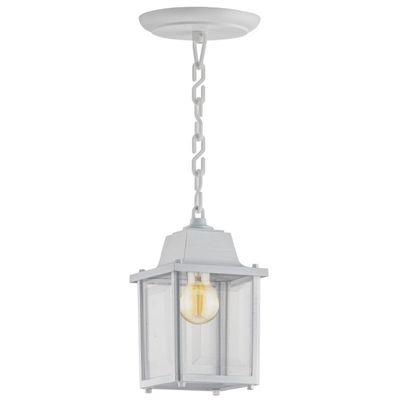 Luminária Pendente 37cm Vintage Lâmpada E27 Branco Casa Jard