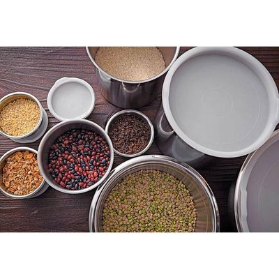 Recipiente de Armazenamento de Alimentos Pote em Aço Inox 2,3L Cucina Tramontina Cinza