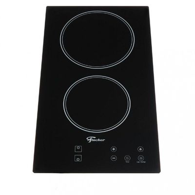 Cooktop Elétrico 2 Bocas Mesa Vitrocerâmica Touch Fischer Preto 220V