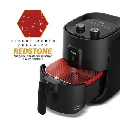 Air Fryer Philco 5,5L Revestimento Redstone 1500W PAF55B 127V