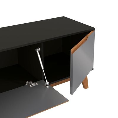 Rack Kappesberg 3 Portas Preto Fosco-chumbo 180cm