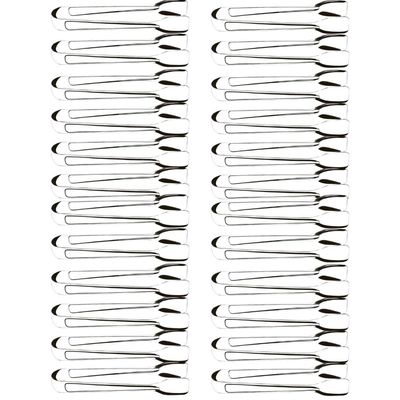 Kit 24 Pegadores Pinças 18cm Aço Inox Servir Frios Especiarias Carnes Multiuso Brinox