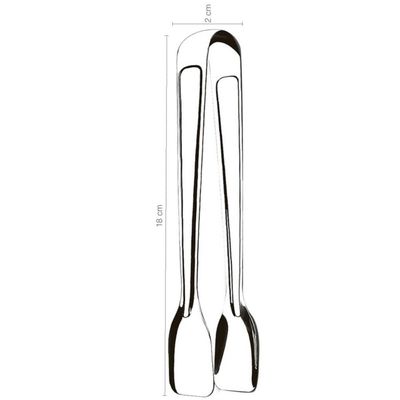 Kit 24 Pegadores Pinças 18cm Aço Inox Servir Frios Especiarias Carnes Multiuso Brinox